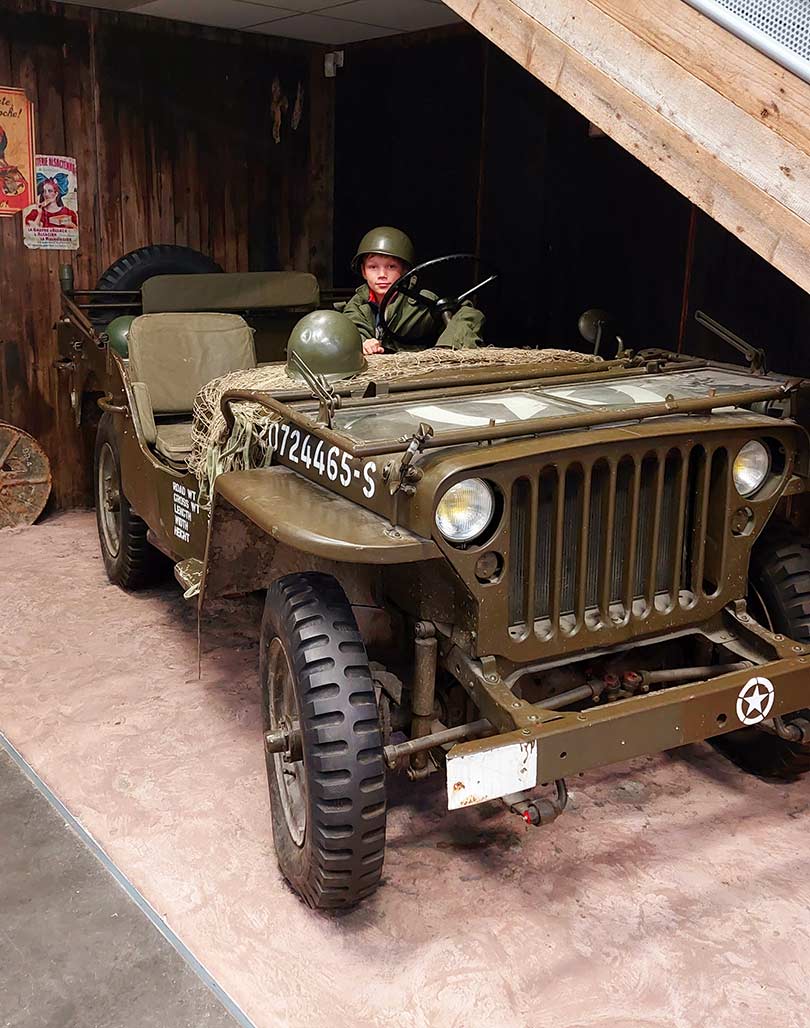 Pause photo dans la jeep