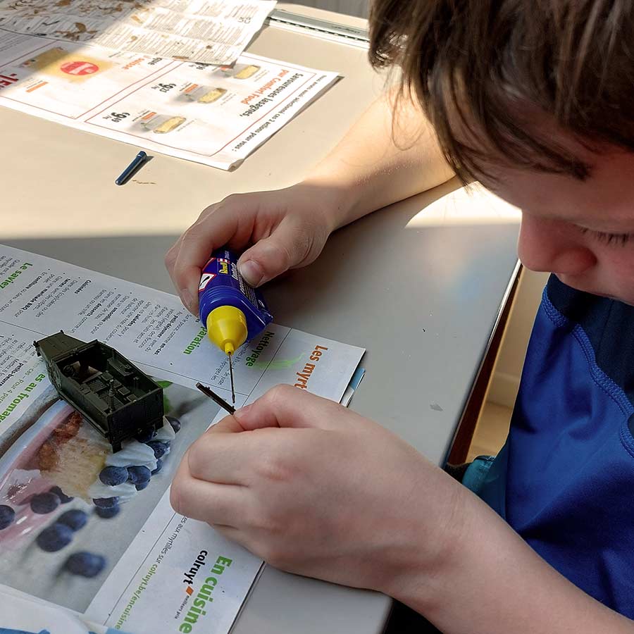 Recherche de positionnement des soldats et véhicules sur le diorama