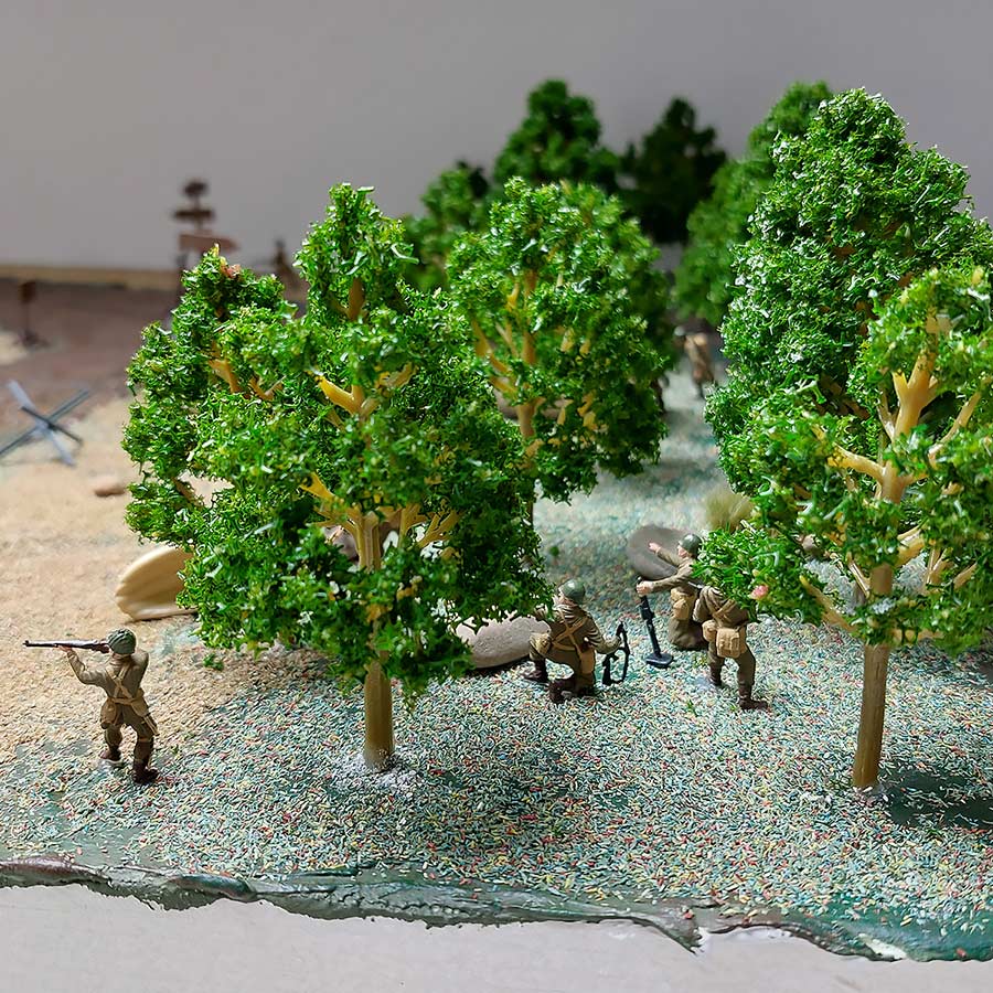 Positionnement définitif des arbres