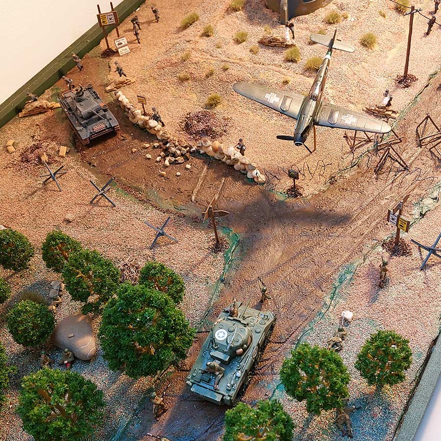 Vue d'ensemble du diorama terminé
